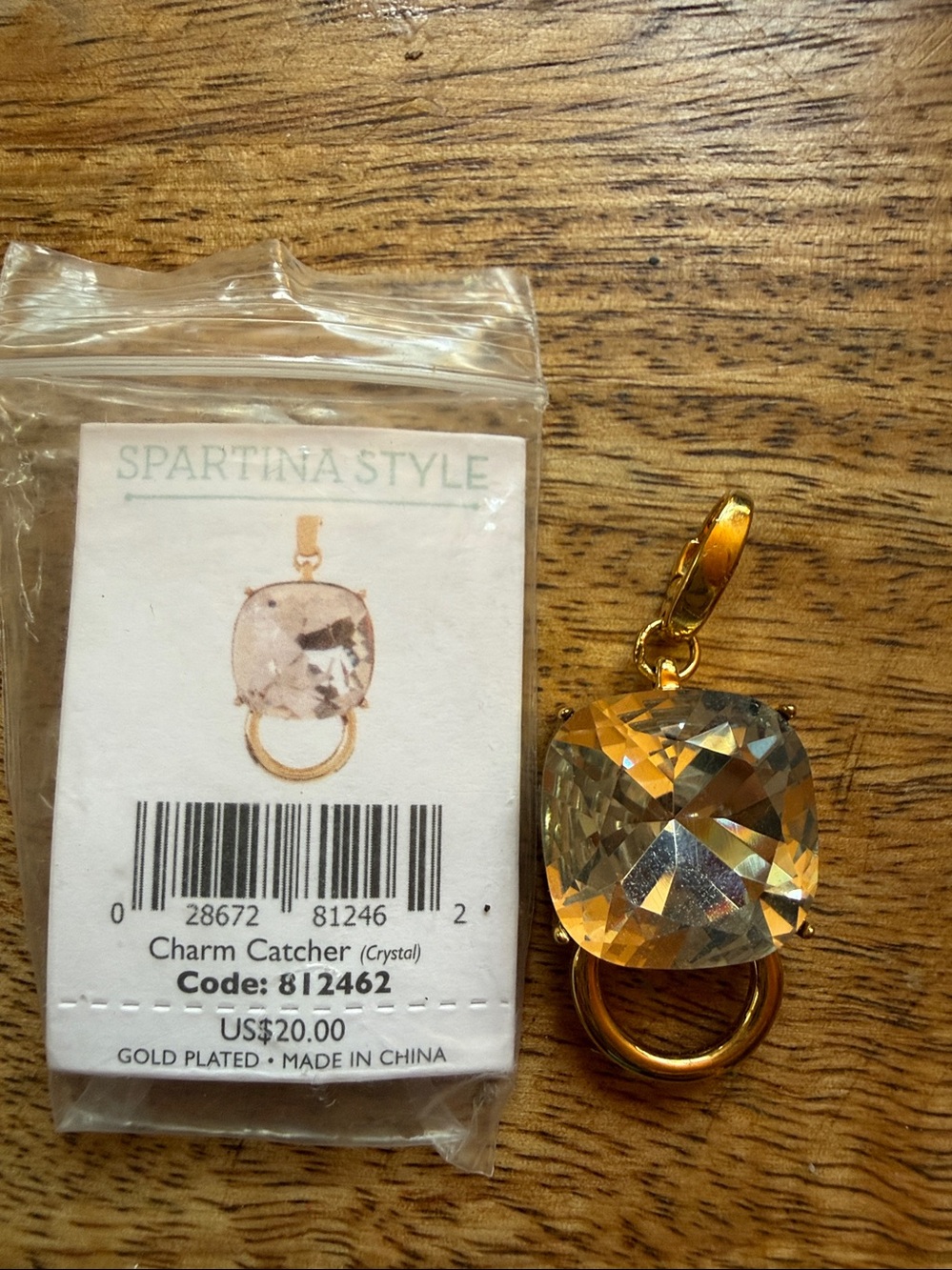 Textured Link Toggle Bracelet  Style Spartina 449 with Charm NWT - Picture 8 of 8